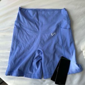 TLF gym shorts size small blue/purple NEW